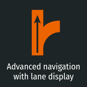 ICON Advanced navigation with lane display